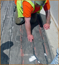 Retrofitting a truck ramp with radiant heat snow melting system