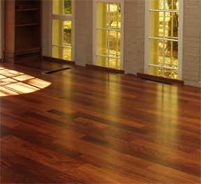 Heated hardwood floor