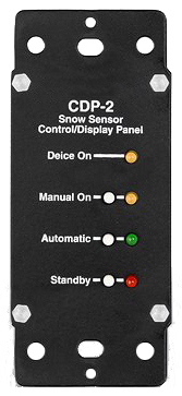 Control display panel for automated snow melting system
