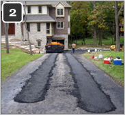 Retrofitting asphalt driveway with heated tire tracks-2
