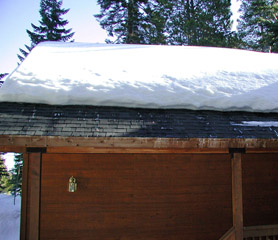 Heated roof edge