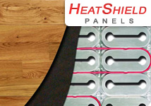 HeatShield radiant floor heating insulation panels.