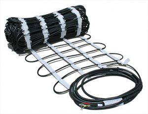 ClearZone snow melting heat cable in mat.