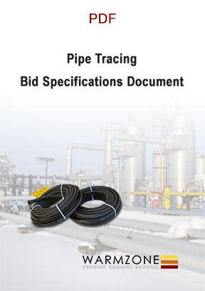 Warmzone pipe trace heating cable bid specifications document