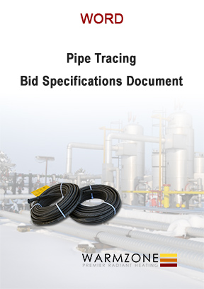 Warmzone pipe trace heating cable bid specifications document