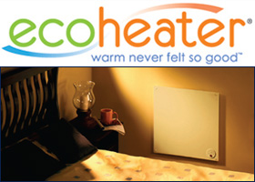 ECO-heater panel heater mounted on wall
