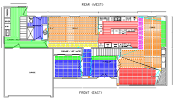 Example of a Warmzone floor heating AutoCAD