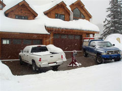 Heated driveway in Idaho