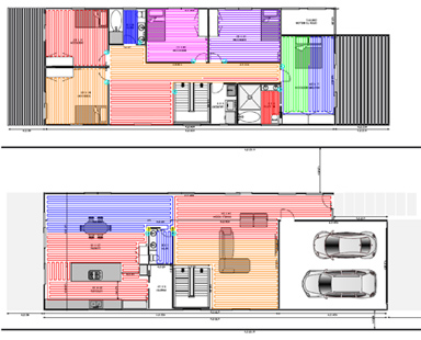 Sample layout of a radiant floor heating system