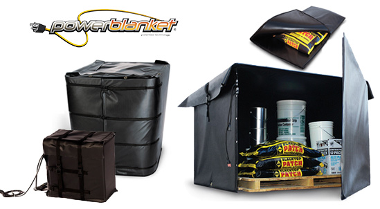 Powerblanket tote warmers, hotboxes and portable heating