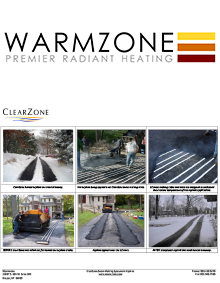 Heated asphalt tire tracks.