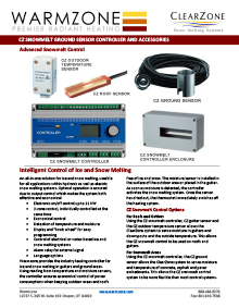 Cover for CZ controller used with in-ground sensor.