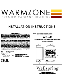 WS-5C Aerial Snow Sensor Installation Instructions