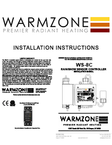 WS-8C Aerial mount snow sensor installation instructions