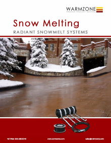 Warmzone snow melting system technical guide for submittal