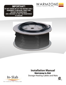 In-Slab floor heating cable installation manual