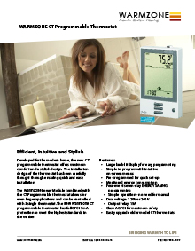 CT programmable floor heating thermostat