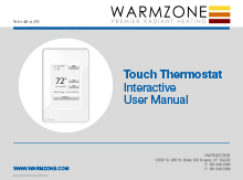 CT floor heating system Touch thermostat user manual