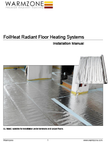 FoilHeat floor heating systems
