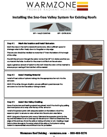 Roof heating panels installation guide