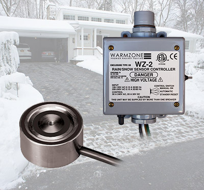 Snow sensors for automated snow melting system