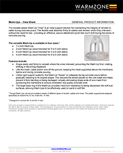 Mesh-ups data sheet