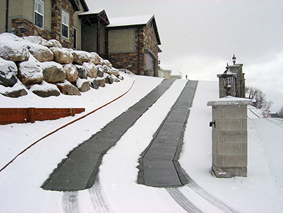 Radiant heated driveway