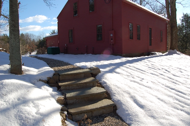 Radiant heated walkway and steps