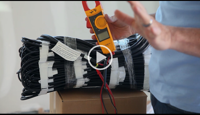 Testing the heat cable