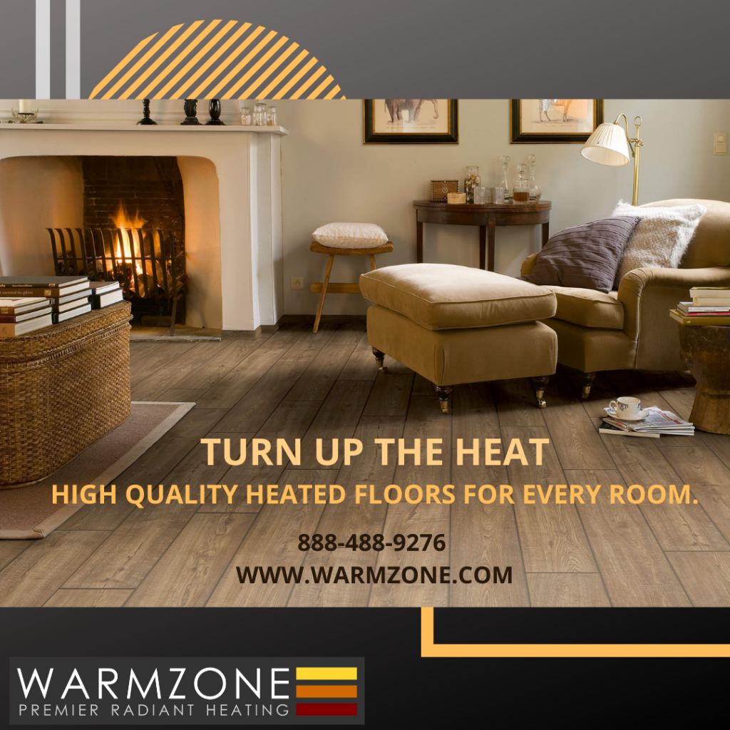 Turn up the Heat floor heating ad.