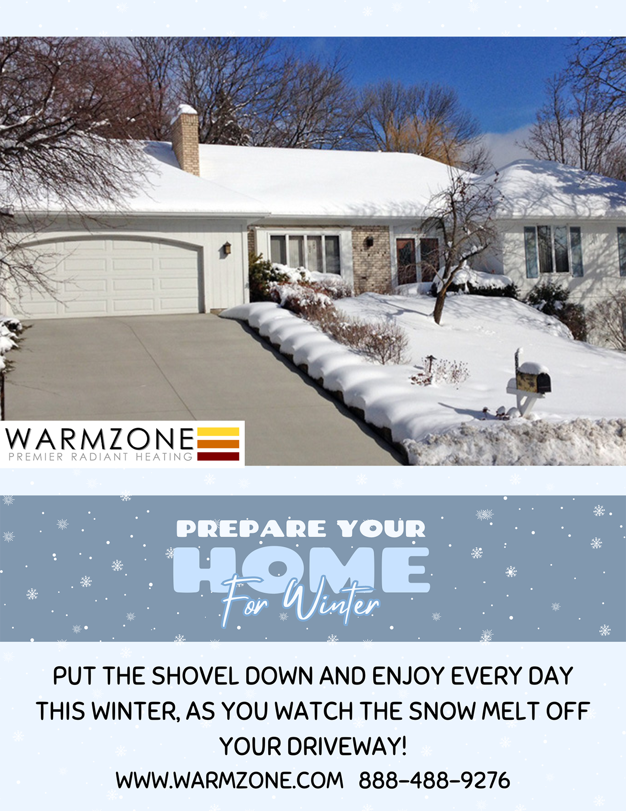 Heated driveways - prepare your home for winter, lifestyles ad.
