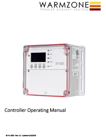 Warmzone Smart Controller Operating Manual cover thumbnail