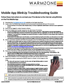 Warmzone Smart Controller Troubleshooting Guide cover thumbnail