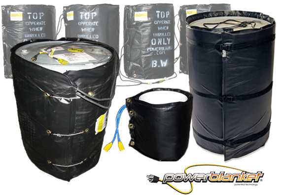Powerblanket barrel warmers and drum heaters