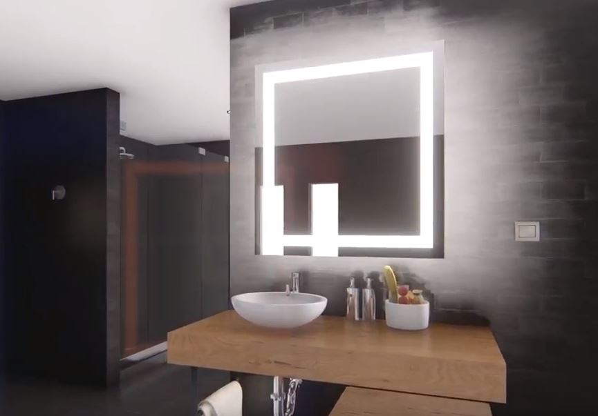 Fog free luxury vanity mirrors with LED lighting