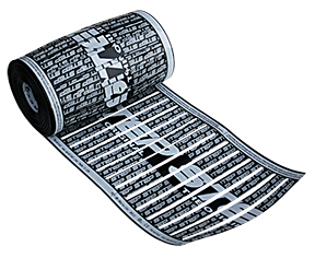 Low-voltage roof de-icing system heating element