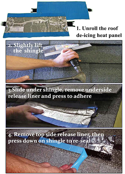 Installation tips for installing RetroRoof panel de-icing system.