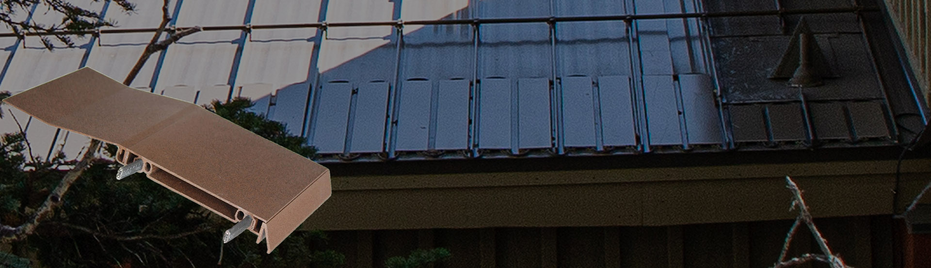 Roof de-icing panels roof heating banner