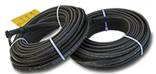 Self-regulating roof gutter heat trace cable