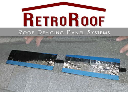 Heating existing shingle roofs