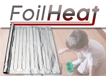 Heat floating floors in the basement with the FoilHeat floor heating system