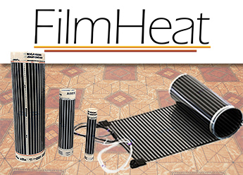 Heat floating floors in the bathroom with the FilmHeat floor heating system