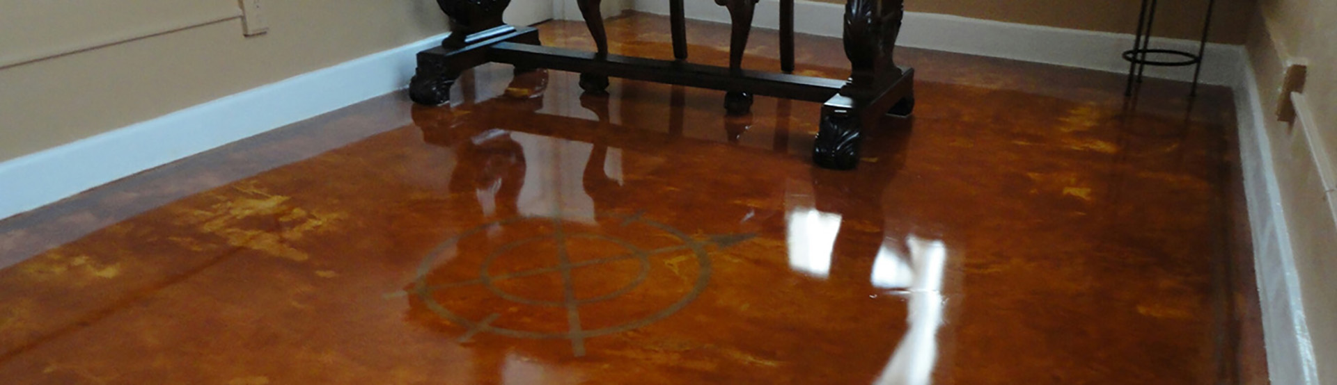 Heated decorative concrete floor