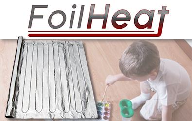 FoilHeat floor heating systems for hardwood floors