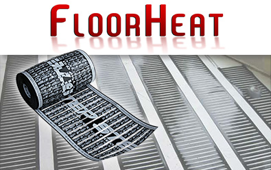 Low-voltage floor heating systems for warming laminate floors