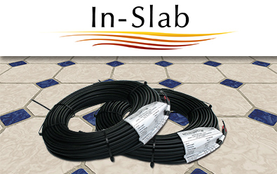 Heat luxury vinyl tile floors with In-Slab heat cable