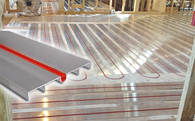 Hydronic floor heating systems