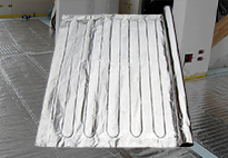 FoilHeat floor heating system.