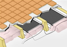 RetroHeat radiant floor heating system.