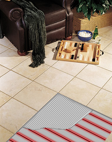 Radiant floor heating systems provide luxurious warmth